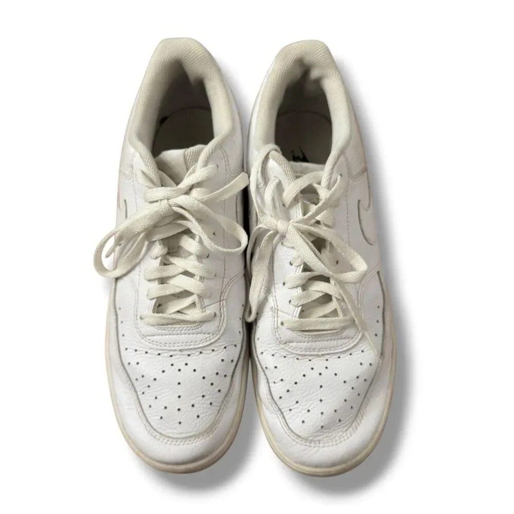 Nike Court Vision Low Triple White CD5463-100 Activewear Women’s Size 11